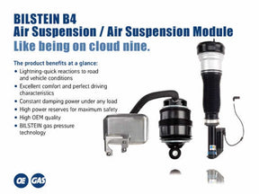Bilstein B4 2007 Mercedes-Benz S550 4Matic Front Right Air Spring with Twintube Shock Absorber Bilstein