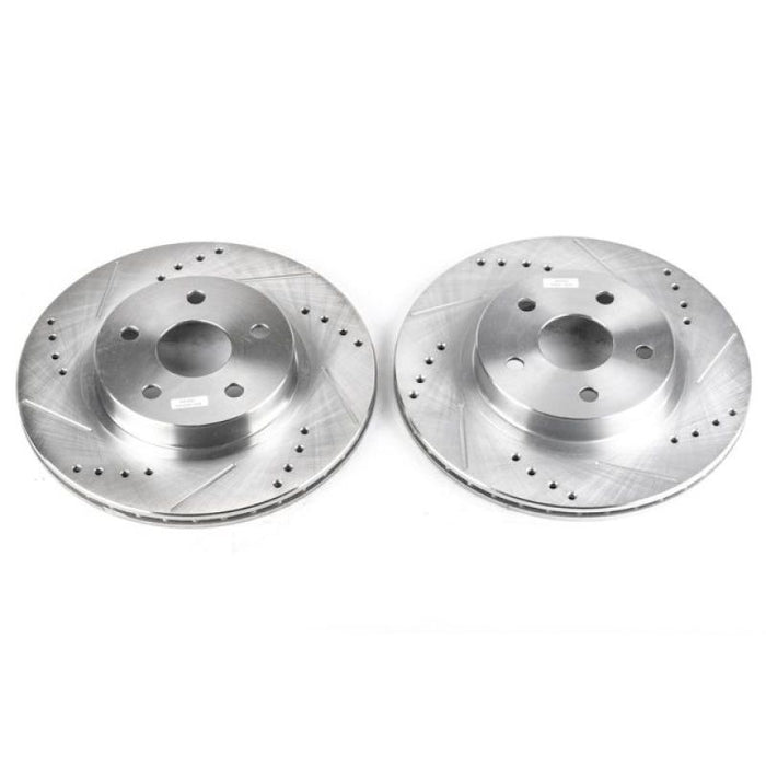 Rotors avant percés et rainurés Power Stop 96-00 Toyota RAV4 Evolution - Paire