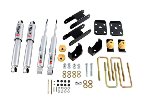 Kit d'abaissement de caisse courte Belltech GM Colorado/Canyon 2015 avec amortisseurs ND II - 0-3 po avant/4 po arrière
