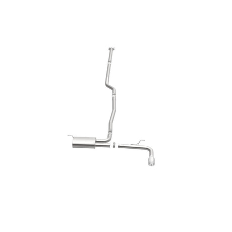 Catback MagnaFlow, SS, 2,5 po, Street, passage simple en ligne droite. Embout poli de 4 po, Ford Fusion 2,5 L 2015