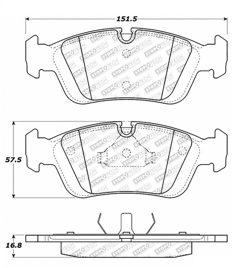 StopTech Street Select Brake Pads - Rear