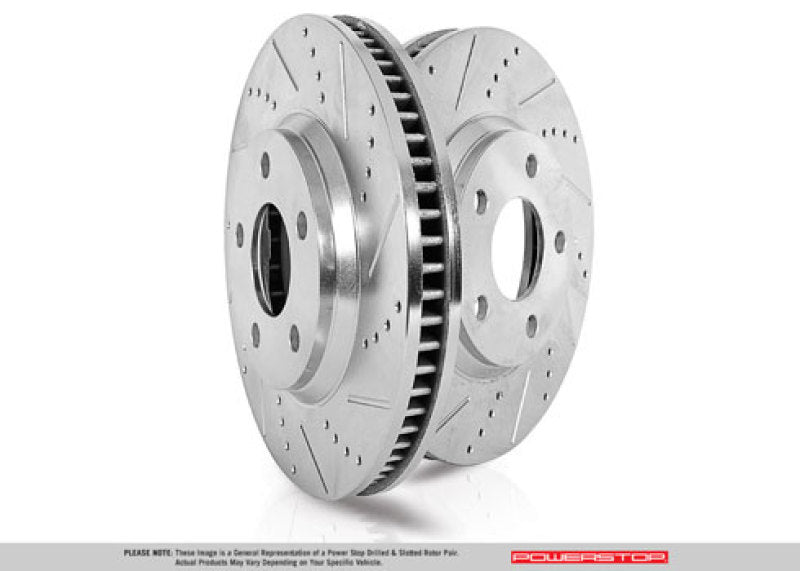 Disques de frein avant Power Stop 19-21 Subaru Forester Evolution percés et fendus - Paire