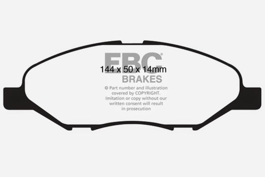 EBC 09-11 Nissan Versa 1.6 Greenstuff Front Brake Pads