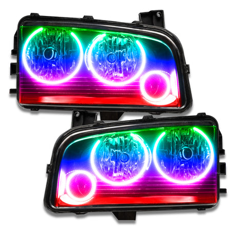 Oracle 05-10 Dodge Charger SMD HL (non HID) - Triple Halo - ColorSHIFT sans contrôleur VOIR LA GARANTIE