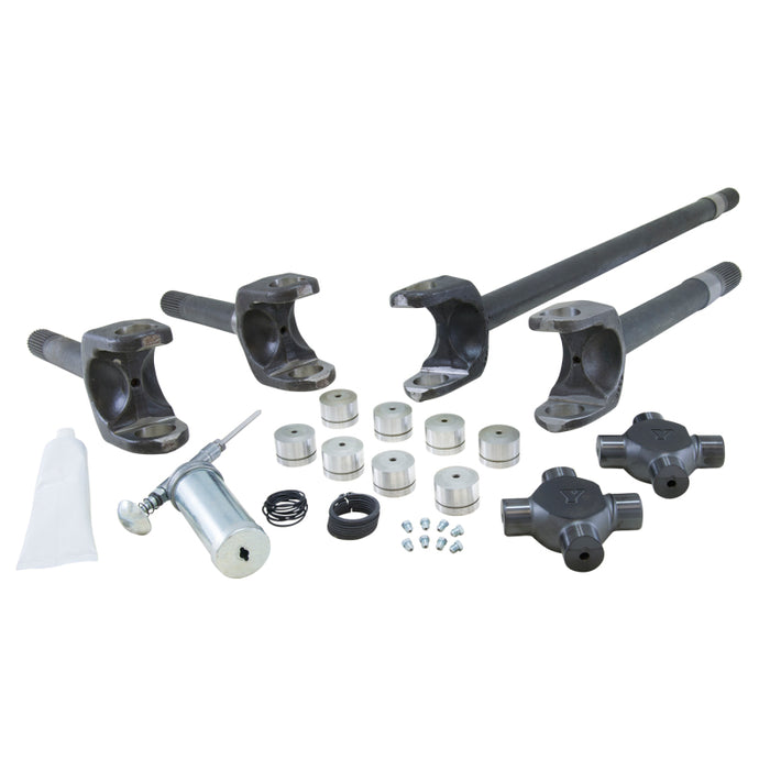 Kit d'essieu de rechange en chrome-molybdène Yukon Gear Front 4340 pour GM / Dana 60 77-91 avec cannelures 30/35