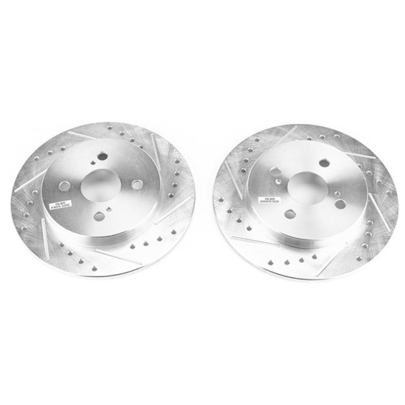 Rotors arrière Power Stop 12-18 Toyota Yaris Evolution percés et fendus - Paire