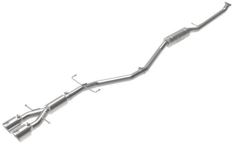 Système d'échappement Cat-Back aFe Takeda 2,5 pouces 304SS avec embouts polis 17-20 Honda Civic Si Sedan I4 1,5 L