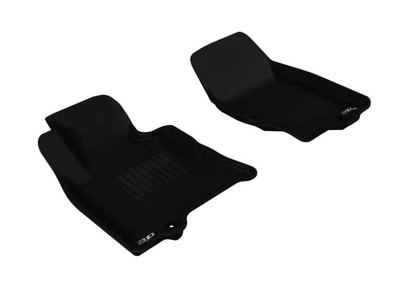 3D MAXpider 2009-2017 Infiniti QX70/QX50/FX35/EX35 Kagu 1st Row Floormat - Black 3D MAXpider