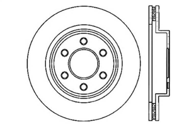 StopTech Drilled Sport Brake Rotor