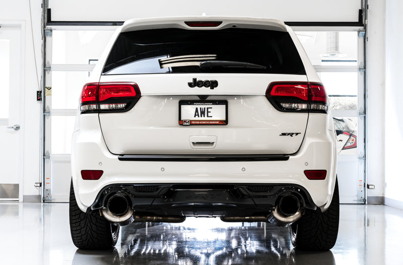 Échappement AWE Tuning 2020 Jeep Grand Cherokee SRT Track Edition - Embouts chromés argentés