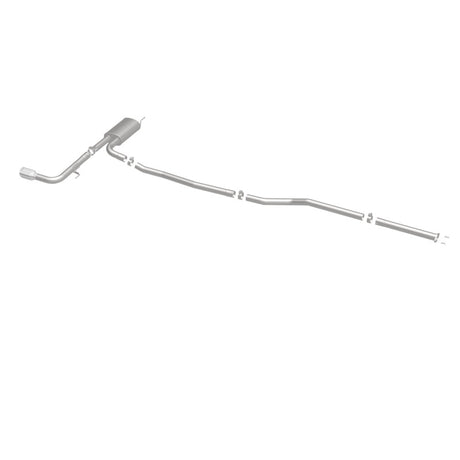 Catback MagnaFlow, SS, 2,5 po, Street, passage simple en ligne droite. Embout poli de 4 po, Ford Fusion 2,5 L 2015