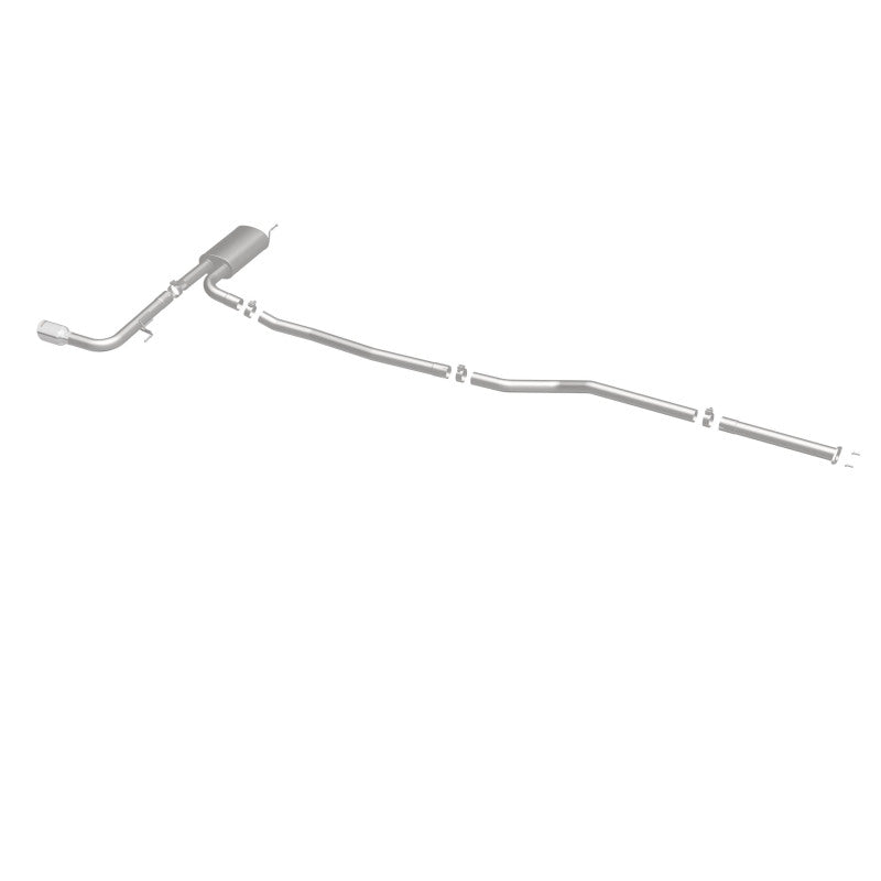 Catback MagnaFlow, SS, 2,5 po, Street, passage simple en ligne droite. Embout poli de 4 po, Ford Fusion 2,5 L 2015