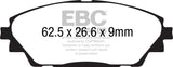 Plaquettes de frein avant Greenstuff EBC 14+ Mazda 3 2.0 (fabrication japonaise)