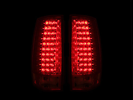 Feux arrière à LED ANZO 2007-2014 Chevrolet Suburban Rouge/Clair G4