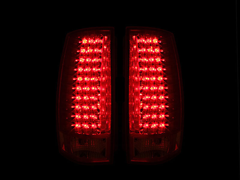 Feux arrière à LED ANZO 2007-2014 Chevrolet Suburban Rouge/Clair G4