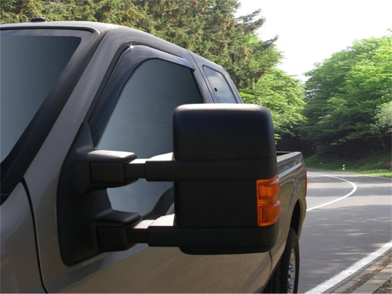 Stampede 2017-2019 Ford F-250 Super Duty Standard Cab Pickup Snap-Inz Sidewind Deflector 2pc - Smoke