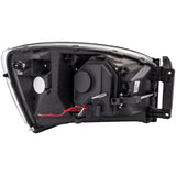 ANZO 2006-2008 Dodge Ram 1500 Projector Headlights w/ U-Bar Black
