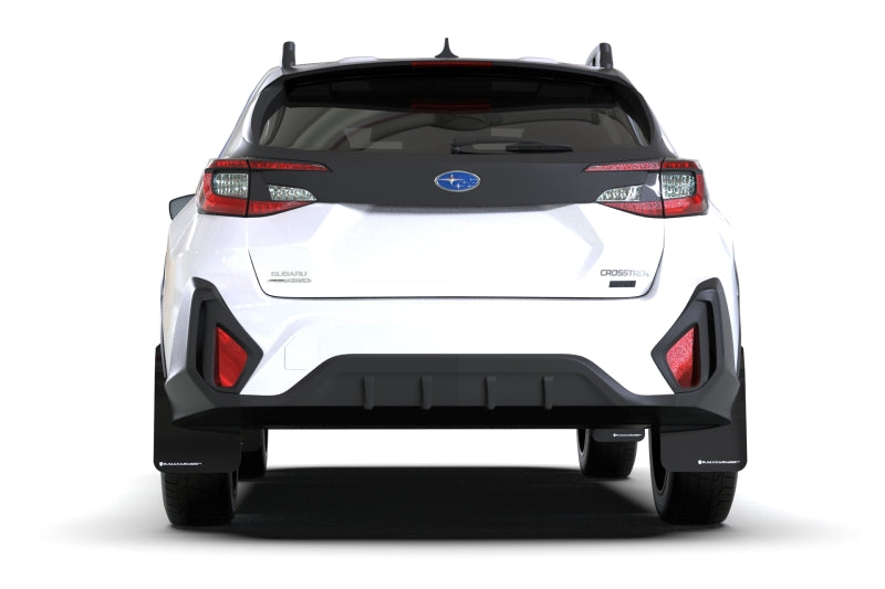 Rally Armor 24-25 Subaru Crosstrek Black UR Mud Flap Light Blue Logo