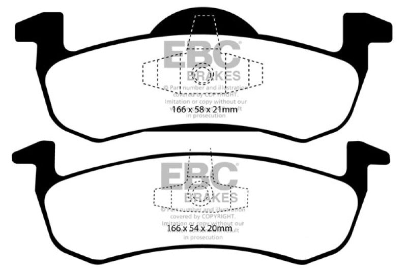 EBC 07-09 Ford Expedition 5.4 2WD Yellowstuff Rear Brake Pads