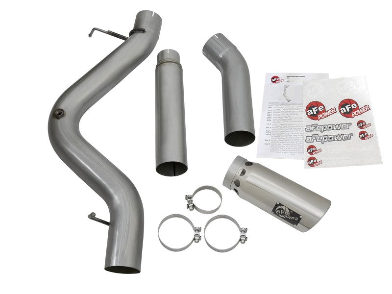 Échappements aFe LARGE Bore HD 5 pouces DPF-Back SS avec embouts polaires 16-17 GM Diesel Truck V8-6.6L (td) LML/L5P