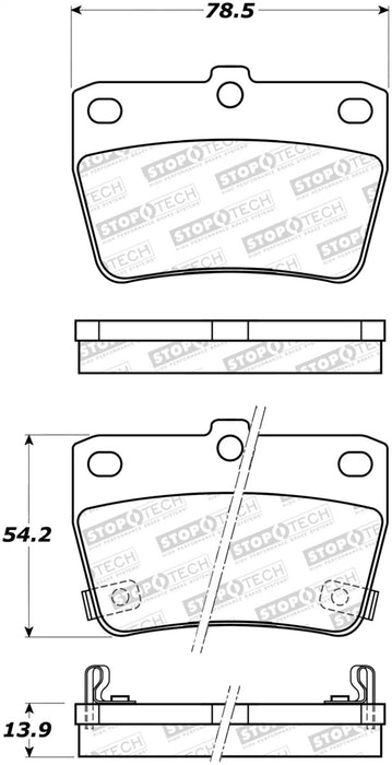 Plaquettes de frein StopTech Street