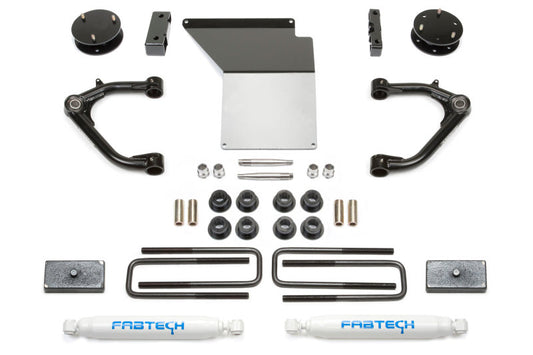 Fabtech 07-18 GM K1500 4in Uniball UCA System w/Rear Perf. Shocks