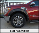EGR 17-23 Nissan Titan Traditional Bolt-On Look Fender Flareswith Fender Badge Set Of 4
