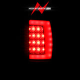 Feux arrière à LED ANZO 1994-2001 Dodge Ram 1500 style planche noir avec lentille transparente