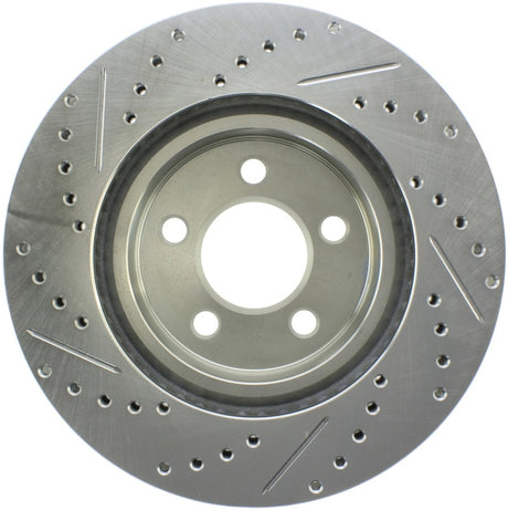 StopTech Select Sport 06-17 Dodge Charger/14-17 Chrysler 300 Slotted & Drilled Front Left Rotor