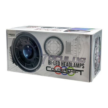 Phares de projecteur Oracle Oculus 7 pouces ColorSHIFT Bi-LED pour Jeep Wrangler JK VOIR LA GARANTIE