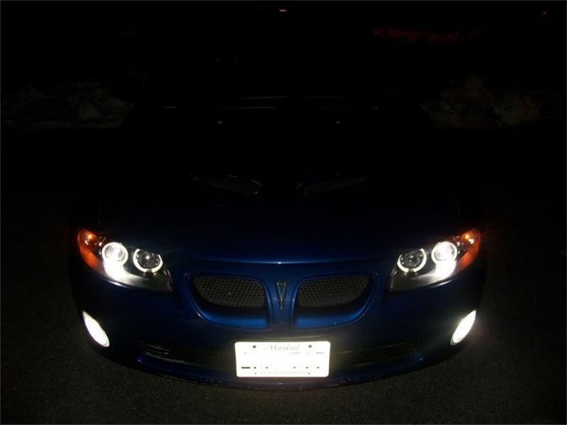 Phares de projecteur Spyder Pontiac GTO 04-06 LED Halo LED Noir Haut H1 Bas H1 PRO-YD-PGTO04-HL-BK