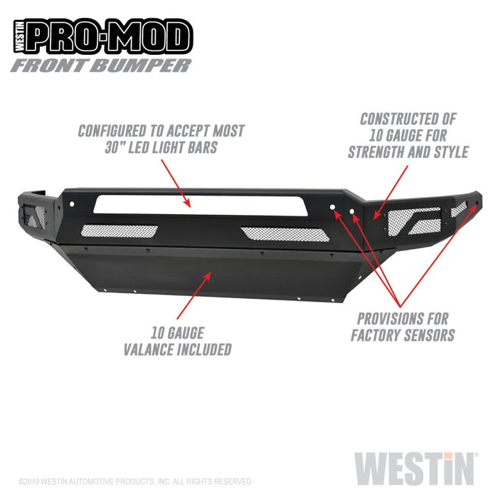 Pare-chocs avant Westin 13-18 Dodge Ram 1500 / 2019 Ram 1500 Classic Pro-Mod