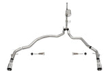 Corsa 2021-2022 Ford F-150 SuperCrew/6,5 po Bed 3,5L V6 Sport Cat-Back Double sortie arrière-poli