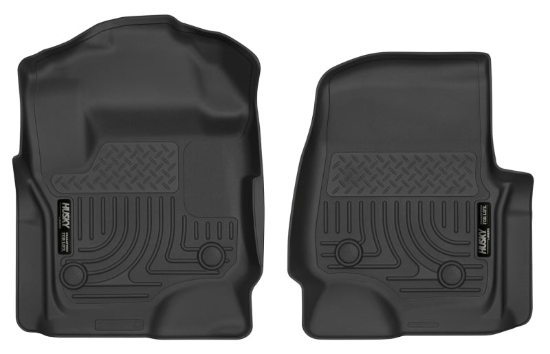 Revêtements de sol en vinyle X-Act Contour noirs pour cabine multiplace Ford F250 2017 Husky Liners