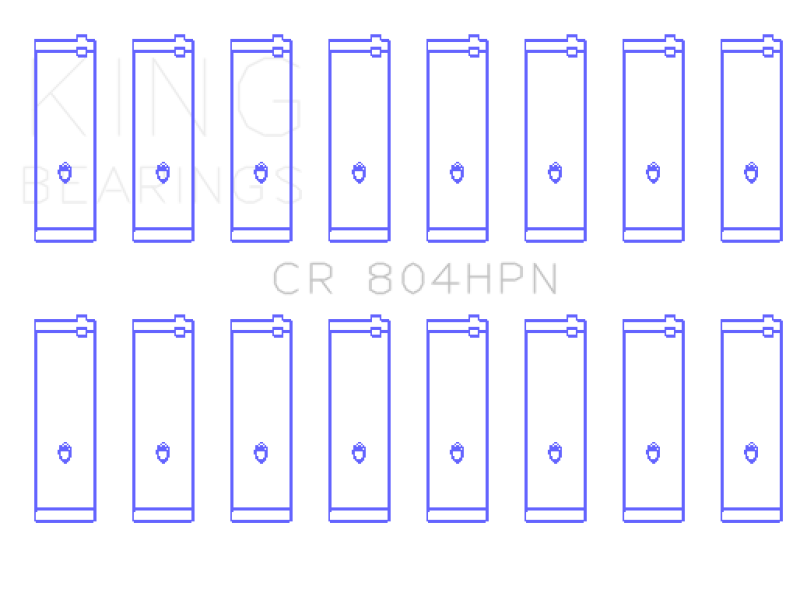 King Engine Bearings Ford 260CI / 289CI / 302 5.0L Windsor Connecting Rod Bearing Set (Size STDX)