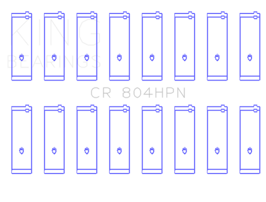 King Ford 260CI / 289CI / 302 5.0L Windsor Connecting Rod Bearing Set (Size STDX)