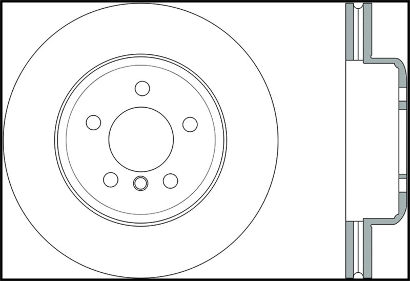 Rotor avant gauche StopTech Sport fendu 12-16 pour BMW 640i