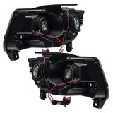 Oracle 11-13 Jeep Grand Cherokee Pre-Assembled Halo Headlights (Non HID) Chrome - Blue