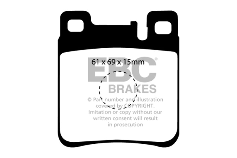 EBC 05-06 Chrysler Crossfire 3.2 SRT6 Bluestuff Rear Brake Pads