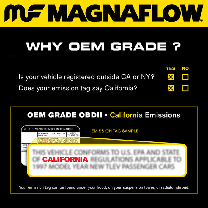 Collecteur d'admission d'air Maxima RR OEM MagnaFlow Conv DF 02-03