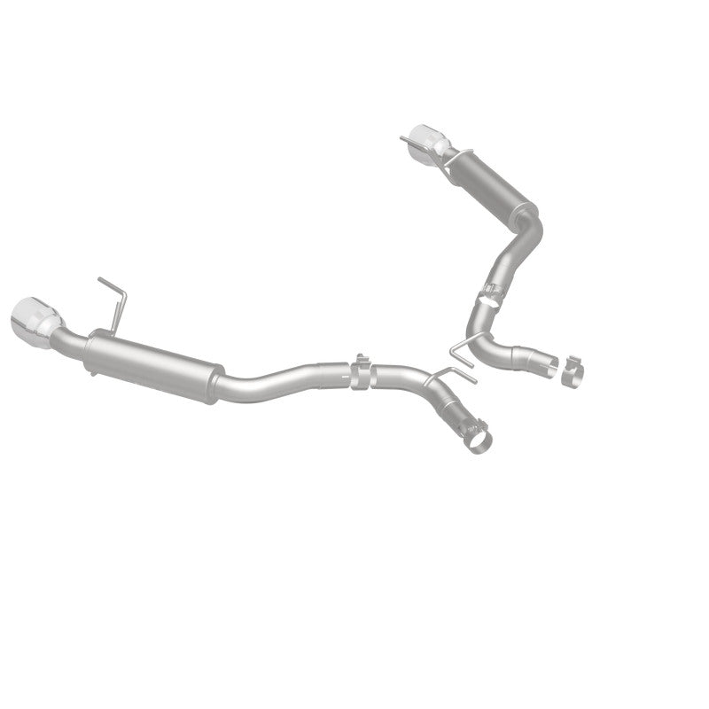 Essieu arrière MagnaFlow, SS, 2,5 po, compétition, double polissage fendu, embout de 4,5 po, Ford Mustang Ecoboost 2015