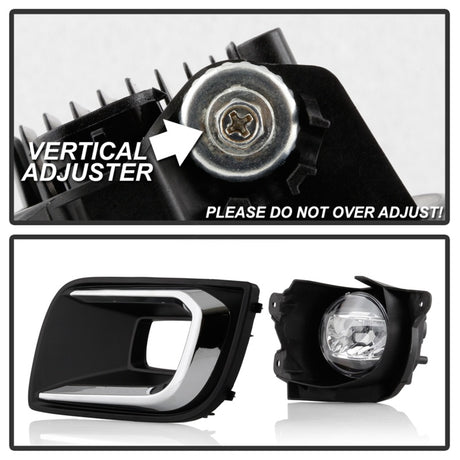Feux antibrouillard à LED de style OEM Spyder Toyota Sequoia 2018-2020 avec interrupteur d'ajustement OEM - Transparent