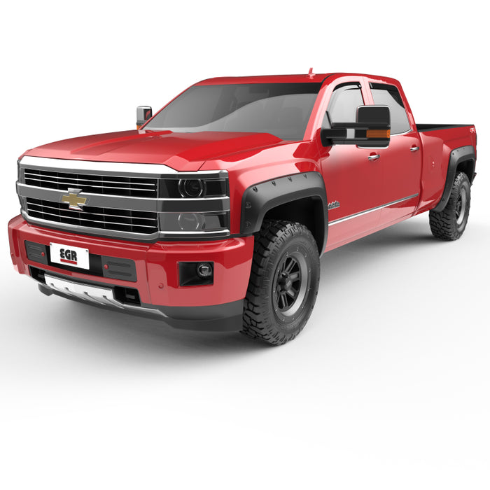 EGR 14+ Chev Silverado 6-8ft Bed Bolt-On Look Fender Flares - Set - Matte