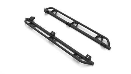 Marchepieds coulissants N-Fab Trail pour cabine multiplace Toyota Tacoma 16-20, toutes les caisses - SRW - Noir texturé