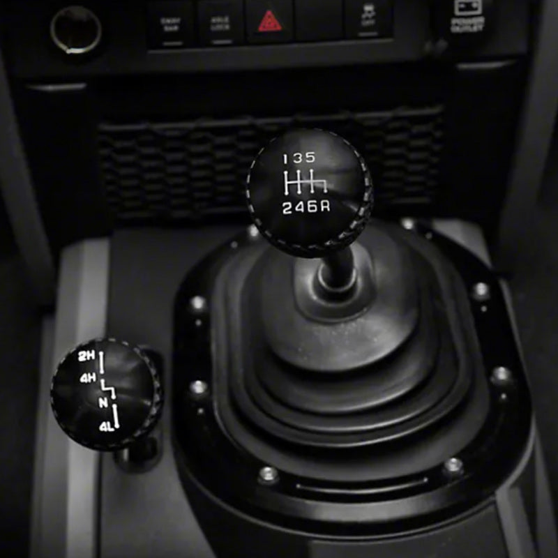 Pommeau de levier de vitesse 6 vitesses DV8 Offroad 2011-2018 Jeep JK noir