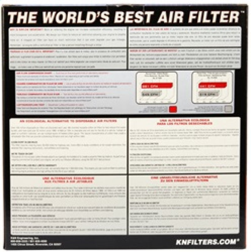Filtre à air de rechange K&amp;N pour voitures et camions FORD L4, L6, 1968-86