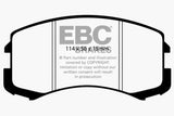 Plaquettes de frein avant EBC 02-05 Mitsubishi Lancer 2.0 ES Yellowstuff