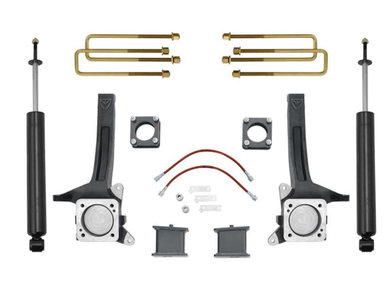 Kit de levage de broche MaxPro MaxTrac 07-18 pour Toyota Tundra 2WD 6 po/4 po avec amortisseurs MaxTrac