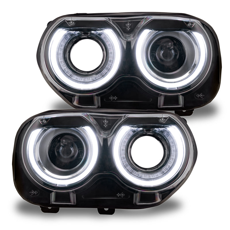 Oracle 15-21 Dodge Challenger RGB+W Headlight DRL Kit - ColorSHIFT w/ Simple Cntrl