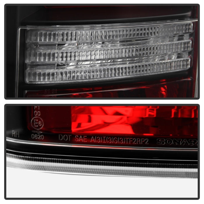 Barre lumineuse LED Spyder Land Rover Discovery 3 LR3 05-09 Feux arrière noirs ALT-YD-LRD05-LED-BK